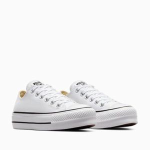White Chuck Taylor all star platform lift